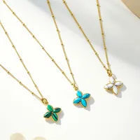 Élégant Glamour Femme Acier Inoxydable 304 Fleur Femmes Ensemble De Bijoux main image 1