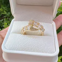 Red Heart Elegant Glam French Style Zircon Copper 18K Gold Plated Silver Plated Open Rings Inlay main image 6