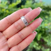 Red Heart Elegant Glam French Style Zircon Copper 18K Gold Plated Silver Plated Open Rings Inlay main image 4