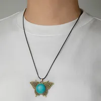 Geometric Moon Retro Classic Style Alloy Pendant Necklace Wholesale main image 1