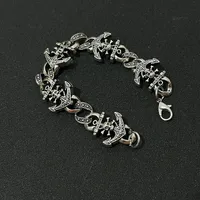 Skull Hip-Hop Retro Zinc Alloy Bracelets Wholesale main image 3