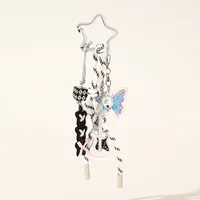 Modern Style Acrylic Alloy Silica Gel Guitar Star Tape Women's Bag Pendant Keychain sku image 2