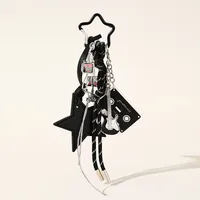 Modern Style Acrylic Alloy Silica Gel Guitar Star Tape Women's Bag Pendant Keychain sku image 3