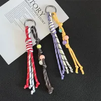 Modern Style Braiding Thread Knot Women's Bag Pendant Keychain main image 4