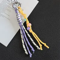 Modern Style Braiding Thread Knot Women's Bag Pendant Keychain sku image 1
