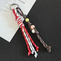 Modern Style Braiding Thread Knot Women's Bag Pendant Keychain sku image 2