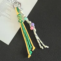 Modern Style Braiding Thread Knot Women's Bag Pendant Keychain sku image 3