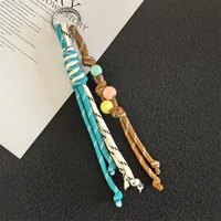 Modern Style Braiding Thread Knot Women's Bag Pendant Keychain sku image 4