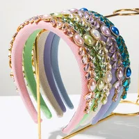 Women's Water Droplets Cute Sweet Cloth Glass Hair Band main image 1