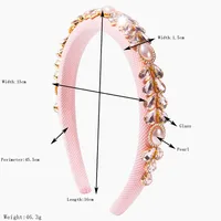 Women's Water Droplets Cute Sweet Cloth Glass Hair Band main image 2