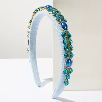 Women's Water Droplets Cute Sweet Cloth Glass Hair Band main image 3
