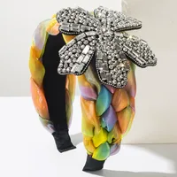 Women's Flower Princess Vintage Style Cloth Hair Band sku image 1