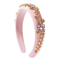 Mujeres Flor Lindo Dulce Tela Vidrio Banda Para El Cabello main image 5