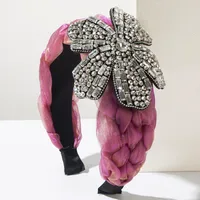 Women's Flower Princess Vintage Style Cloth Hair Band sku image 3