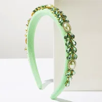 Women's Water Droplets Cute Sweet Cloth Glass Hair Band sku image 4
