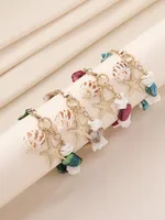 Gravier Alliage De Zinc Vacances Plage Étoile De Mer Conque Bracelet De Cheville main image 3