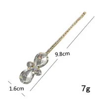 Women's Water Droplets Modern Style Shiny Alloy Rhinestone Hair Pins main image 2