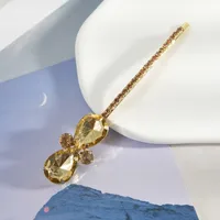 Femmes Les Gouttelettes D'Eau Style Moderne Brillant Alliage Strass Épingles À Cheveux main image 4