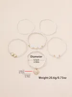 Plastic Zinc Alloy IG Style Casual Shell Anklet main image 2