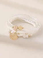 Plastic Zinc Alloy IG Style Casual Shell Anklet main image 5
