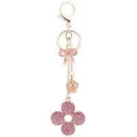 New Style Alloy Four Leaf Clover Women's Bag Pendant Keychain main image 4