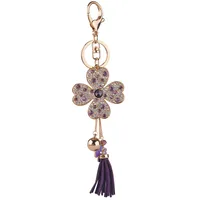 New Style Zinc Alloy Flower Women's Bag Pendant Keychain main image 4