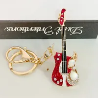 Modern Art Alloy Guitar Unisex Bag Pendant Keychain sku image 1
