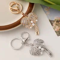 Modern Style Alloy Coconut Tree Unisex Bag Pendant Keychain main image 3