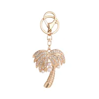 Modern Style Alloy Coconut Tree Unisex Bag Pendant Keychain main image 4