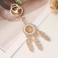 European Style Alloy Dreamcatcher Women's Bag Pendant Keychain sku image 2