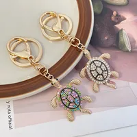 Cute Alloy Tortoise Unisex Bag Pendant Keychain main image 2