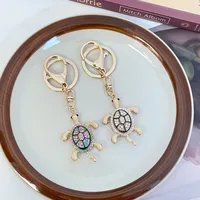 Cute Alloy Tortoise Unisex Bag Pendant Keychain main image 1