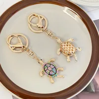 Cute Alloy Tortoise Unisex Bag Pendant Keychain main image 4