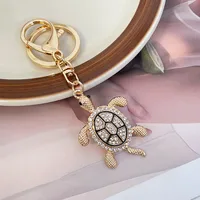Cute Alloy Tortoise Unisex Bag Pendant Keychain sku image 2