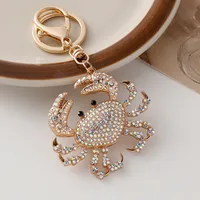 Cute Alloy Crab Unisex Bag Pendant Keychain sku image 1