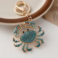 Cute Alloy Crab Unisex Bag Pendant Keychain sku image 3