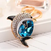 Cute Modern Style Zinc Alloy Dolphin Women's Bag Pendant Keychain main image 2