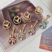 New Style Alloy Guitar Women's Bag Pendant Keychain main image 2