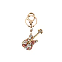 New Style Alloy Guitar Women's Bag Pendant Keychain main image 3