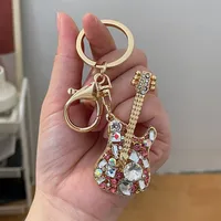 New Style Alloy Guitar Women's Bag Pendant Keychain sku image 3