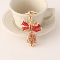 European Style Alloy Bell Christmas Unisex Bag Pendant Keychain main image 1