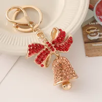 European Style Alloy Bell Christmas Unisex Bag Pendant Keychain main image 2
