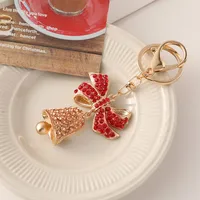 European Style Alloy Bell Christmas Unisex Bag Pendant Keychain main image 3