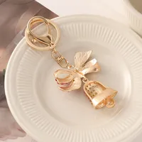 European Style Alloy Bell Christmas Unisex Bag Pendant Keychain main image 5