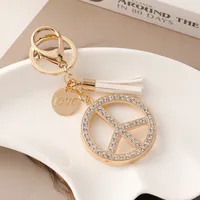 Style Coréen Alliage Géométrique Unisexe Pendentif De Sac Porte-Clés main image 1