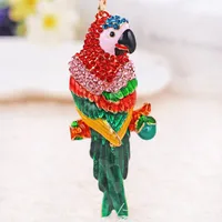 Modern Style Artistic Zinc Alloy Parrot Unisex Bag Pendant Keychain main image 2