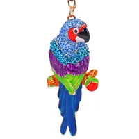 Modern Style Artistic Zinc Alloy Parrot Unisex Bag Pendant Keychain main image 3