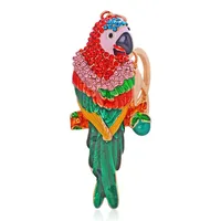 Modern Style Artistic Zinc Alloy Parrot Unisex Bag Pendant Keychain sku image 2