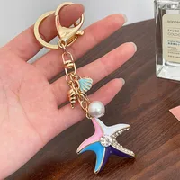 Cute Alloy Shell Women's Bag Pendant Keychain main image 1
