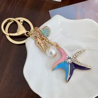 Cute Alloy Shell Women's Bag Pendant Keychain main image 2